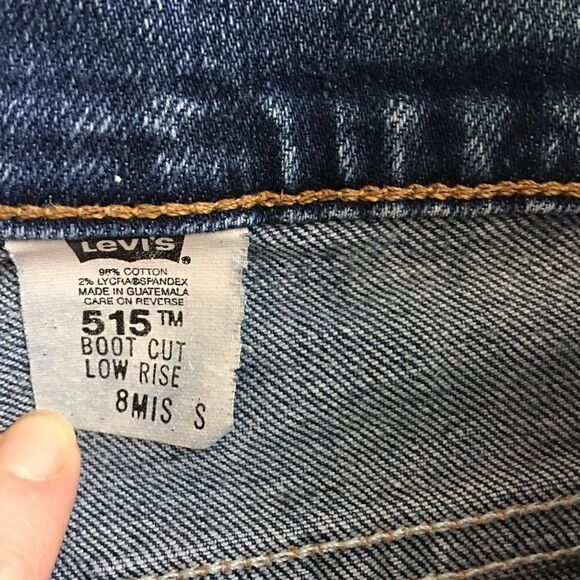 Vintage Levi’s 515 Bootcut Low-rise Blue Jeans - Picture 4 of 7